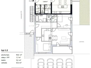 Prodej bytu 2+kk, Šlapanice, 72 m2