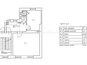 Prodej bytu 2+1, Brno, Bulharská, 47 m2