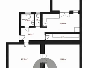 Pronájem bytu 3+kk, Brno, Žabovřeská, 80 m2