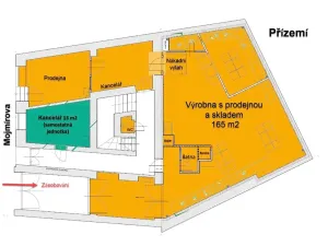 Pronájem výrobních prostor, Praha - Nusle, Mojmírova, 165 m2