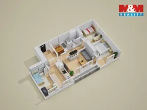 Pronájem bytu 4+1, Ústí nad Labem - Bukov, Vinařská, 77 m2