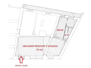 Pronájem obchodního prostoru, Písek, Budějovická, 110 m2