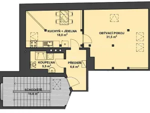 Pronájem bytu 1+1, Jablonec nad Nisou, Lípová, 61 m2