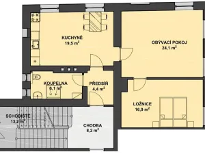 Pronájem bytu 3+kk, Jablonec nad Nisou, Lípová, 70 m2