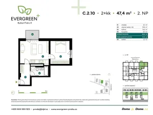 Prodej bytu 2+kk, Praha, Ďáblická, 47 m2