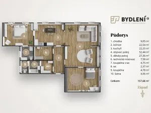 Pronájem bytu 3+kk, Teplice, Školní, 157 m2