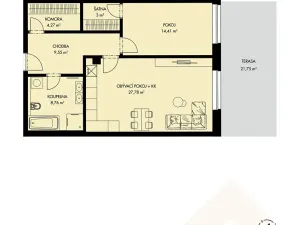 Prodej bytu 2+kk, Třešť, Wolkerova, 68 m2