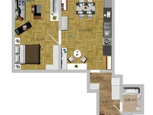 Prodej bytu 1+1, Plzeň, Jablonského, 52 m2