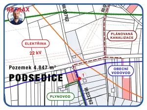 Prodej komerčního pozemku, Podsedice, 4847 m2