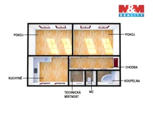 Pronájem bytu 2+1, Náměšť nad Oslavou, Zámek, 61 m2