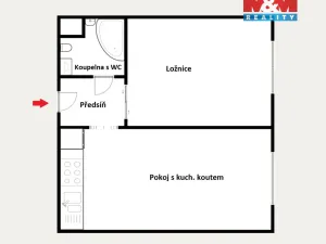 Pronájem bytu 2+kk, Praha - Krč, Štúrova, 39 m2