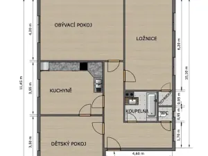 Prodej bytu 3+1, Třemošná, Zálužská, 91 m2