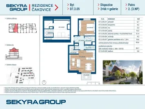 Prodej bytu 3+kk, Praha, 64 m2