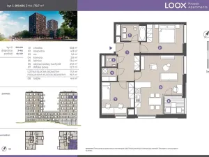 Pronájem bytu 3+kk, Praha - Prosek, Litoměřická, 75 m2