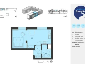 Pronájem bytu 1+kk, Brno, Jižní, 35 m2