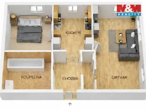 Pronájem bytu 2+1, Trutnov - Dolní Předměstí, 64 m2