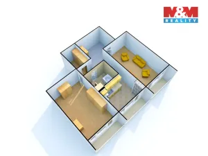 Pronájem bytu 2+1, Děčín - Děčín III-Staré Město, Oblouková, 74 m2