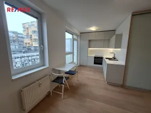 Pronájem bytu 1+kk, Praha - Vysočany, Pod Harfou, 42 m2