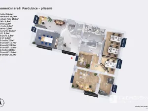 Prodej obchodního prostoru, Pardubice, K Dolíčku, 374 m2