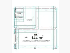 Pronájem skladu, Praha - Michle, Magistrů, 340 m2