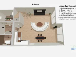 Pronájem rodinného domu, Horoušany, Gabčíkova, 130 m2