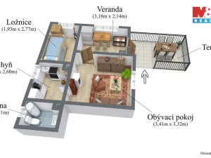 Prodej chaty, Klášterec nad Ohří, Ohřecká louka, 39 m2