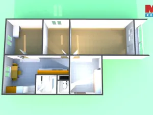 Pronájem bytu 3+1, Praha - Kamýk, Cihlářova, 66 m2