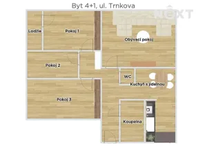 Prodej bytu 4+1, Olomouc, Trnkova, 86 m2