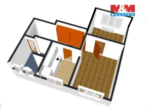 Prodej bytu 2+1, Ledeč nad Sázavou, Jaroslava Haška, 50 m2