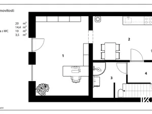 Pronájem kanceláře, Pardubice, Chrudimská, 149 m2