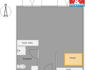 Prodej bytu 1+kk, Liberec - Liberec XXX-Vratislavice nad Nisou, Pivovarská, 34 m2