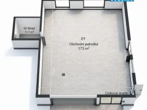 Pronájem obchodního prostoru, Benešov, Vnoučkova, 185 m2