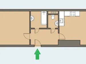 Pronájem bytu 2+kk, Kralupy nad Vltavou, Havlíčkova, 56 m2