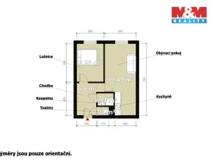 Prodej bytu 2+kk, Žebrák, Sídliště, 39 m2