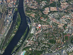 Pronájem bytu 1+1, Praha - Podolí, Nedvědovo náměstí, 32 m2