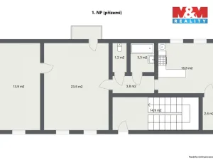 Prodej rodinného domu, Cheb, Kostelní náměstí, 148 m2