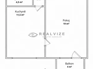 Prodej bytu 1+1, České Budějovice, Větrná, 38 m2