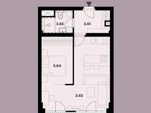 Prodej bytu 2+kk, Brno, Burešova, 51 m2