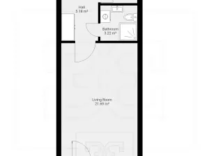 Pronájem bytu 1+1, České Budějovice, 51 m2
