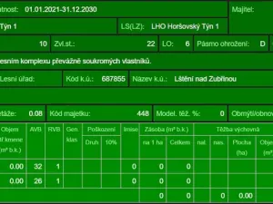 Prodej lesa, Blížejov - Lštění, 4481 m2