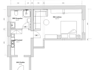 Pronájem bytu 1+1, Plzeň, Dvorní, 36 m2