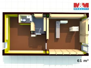 Prodej obchodního prostoru, Děčín - Děčín IV-Podmokly, Bezručova, 61 m2