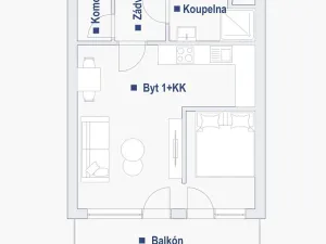Pronájem bytu 1+kk, Brno - Zábrdovice, Spolková, 38 m2