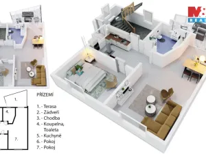 Pronájem rodinného domu, Praha - Chodov, Vycpálkova, 160 m2