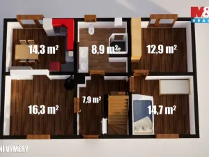 Prodej rodinného domu, Hostomice, Palackého, 150 m2