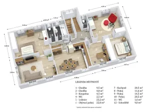 Prodej vícegeneračního domu, Brodek u Konice, 280 m2