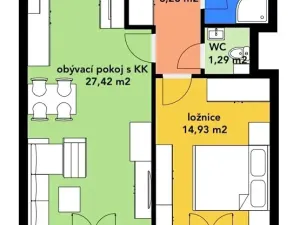 Prodej bytu 2+kk, Boskovice, Hybešova, 71 m2