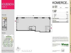 Prodej obchodního prostoru, Praha - Vysočany, Smržových, 130 m2