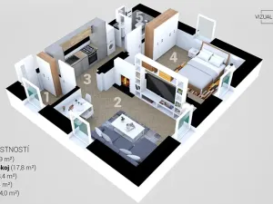 Prodej bytu 2+1, Hrádek nad Nisou, 52 m2