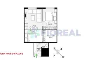 Prodej bytu 2+kk, Praha - Nusle, 5. května, 40 m2